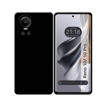 Funda Silicona Gel Tpu Negra Oppo Reno 10 5g / 10 Pro 5g