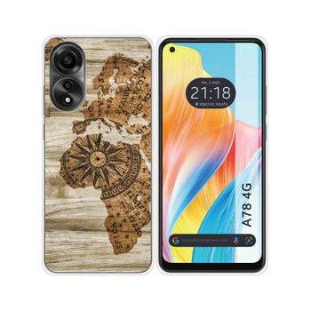 Funda Silicona Oppo A78 4g Diseño Madera 07 Dibujos