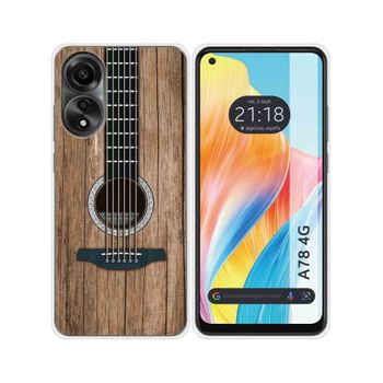 Funda Silicona Oppo A78 4g Diseño Madera 11 Dibujos