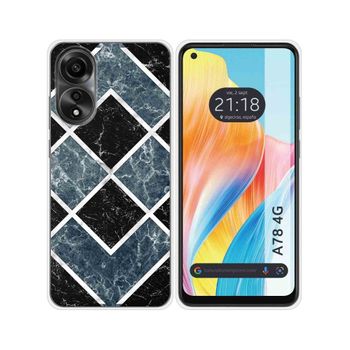 Funda Silicona Oppo A78 4g Diseño Mármol 06 Dibujos