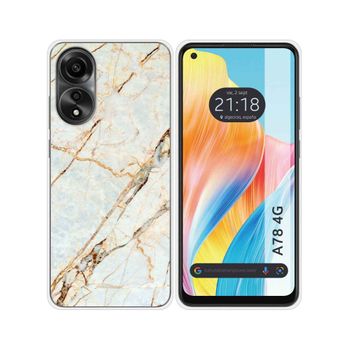 Funda Silicona Oppo A78 4g Diseño Mármol 13 Dibujos