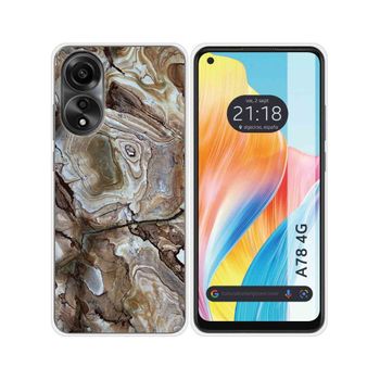 Funda Silicona Oppo A78 4g Diseño Mármol 14 Dibujos