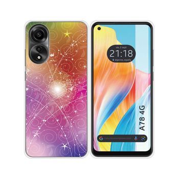 Funda Silicona Oppo A78 4g Diseño Abstracto Dibujos