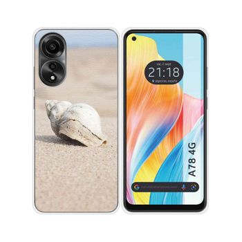 Funda Silicona Oppo A78 4g Diseño Concha Dibujos