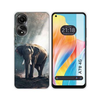 Funda Silicona Oppo A78 4g Diseño Elefante Dibujos