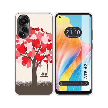 Funda Silicona Oppo A78 4g Diseño Pajaritos Dibujos