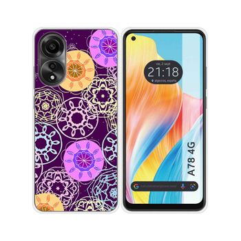 Funda Silicona Oppo A78 4g Diseño Radial Dibujos