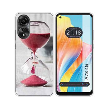 Funda Silicona Oppo A78 4g Diseño Reloj Dibujos