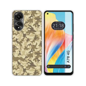 Funda Silicona Oppo A78 4g Diseño Sand Camuflaje Dibujos