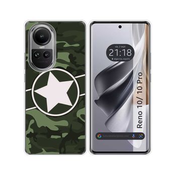 Funda Silicona Oppo Reno 10 5g / 10 Pro 5g Diseño Camuflaje 01 Dibujos