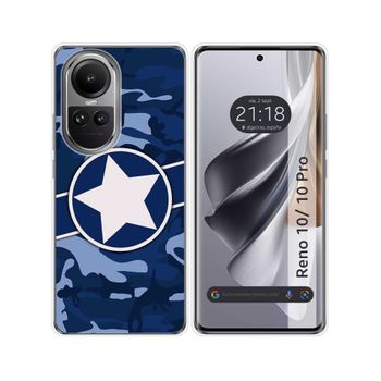 Funda Silicona Oppo Reno 10 5g / 10 Pro 5g Diseño Camuflaje 03 Dibujos