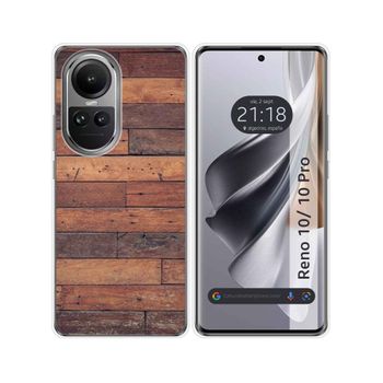 Funda Silicona Oppo Reno 10 5g / 10 Pro 5g Diseño Madera 03 Dibujos