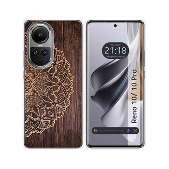 Funda Silicona Oppo Reno 10 5g / 10 Pro 5g Diseño Madera 06 Dibujos