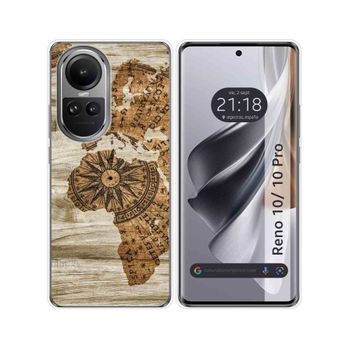 Funda Silicona Oppo Reno 10 5g / 10 Pro 5g Diseño Madera 07 Dibujos