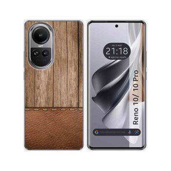 Funda Silicona Oppo Reno 10 5g / 10 Pro 5g Diseño Madera 09 Dibujos