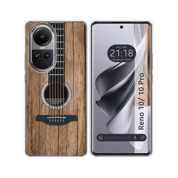 Funda Silicona Oppo Reno 10 5g / 10 Pro 5g Diseño Madera 11 Dibujos