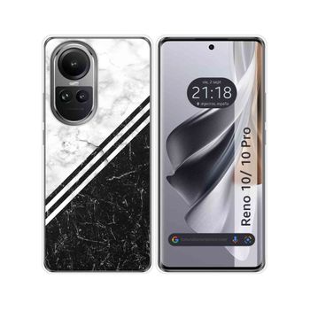 Funda Silicona Oppo Reno 10 5g / 10 Pro 5g Diseño Mármol 01 Dibujos