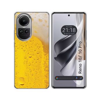 Funda Silicona Oppo Reno 10 5g / 10 Pro 5g Diseño Cerveza Dibujos