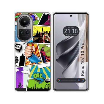 Funda Mate Con Borde Negro Y Anillo Giratorio 360 Oppo Reno 10 5g / 10 Pro  5g con Ofertas en Carrefour