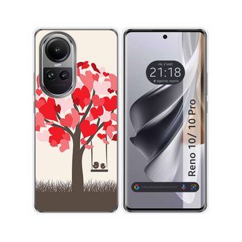 Funda Silicona Oppo Reno 10 5g / 10 Pro 5g Diseño Pajaritos Dibujos