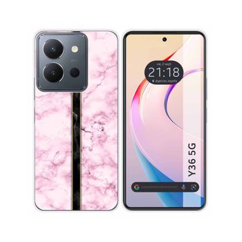 Funda Silicona Vivo Y36 4g / 5g Diseño Mármol 04 Dibujos