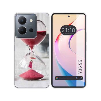 Funda Silicona Vivo Y36 4g / 5g Diseño Reloj Dibujos