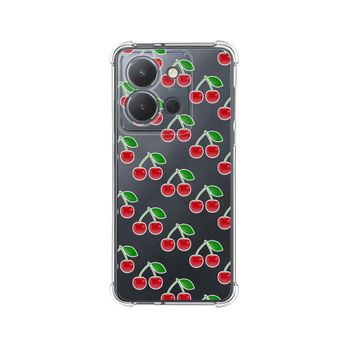 Funda Silicona Antigolpes Vivo Y36 4g / 5g Diseño Cerezas Dibujos