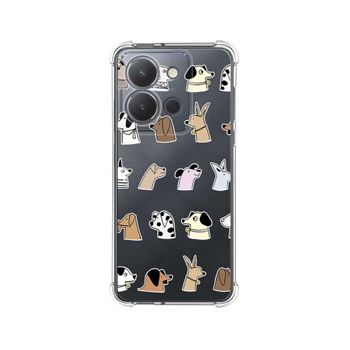 Funda Silicona Antigolpes Vivo Y36 4g / 5g Diseño Perros Dibujos