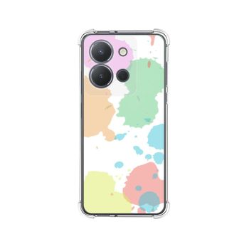 Funda Silicona Antigolpes Vivo Y36 4g / 5g Diseño Acuarela 05 Dibujos