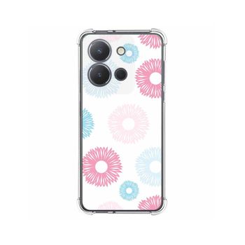 Funda Silicona Antigolpes Vivo Y36 4g / 5g Diseño Flores 06 Dibujos