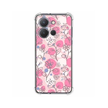 Funda Silicona Antigolpes Vivo Y36 4g / 5g Diseño Flores 07 Dibujos