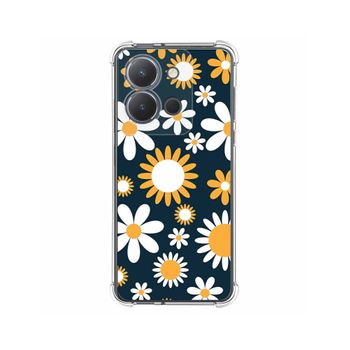 Funda Silicona Antigolpes Vivo Y36 4g / 5g Diseño Flores 08 Dibujos