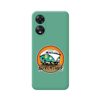 Funda Silicona Líquida Verde Oppo A78 4g Diseño Adventure Dibujos