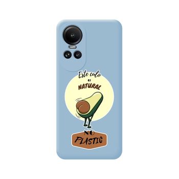 Funda Silicona Líquida Azul Oppo Reno 10 5g / 10 Pro 5g Diseño Culo Natural Dibujos