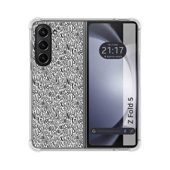 Funda Silicona Samsung Galaxy Z Fold 5 5g Diseño Formulas Dibujos