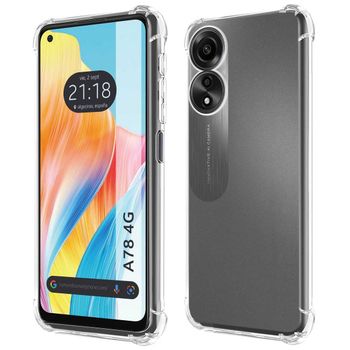 Funda Silicona Antigolpes Transparente Para Oppo A78 4g