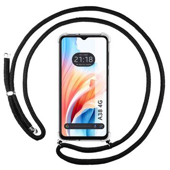 Funda Silicona Gel Tpu Negra Para Oppo A38 4g con Ofertas en Carrefour