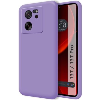 Funda Silicona Líquida Ultra Suave Para Xiaomi 13t / 13t Pro 5g Color Morado