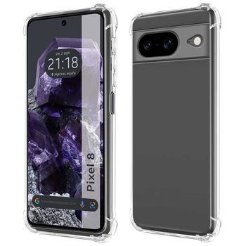 Funda Silicona Antigolpes Transparente Para Google Pixel 8 5g