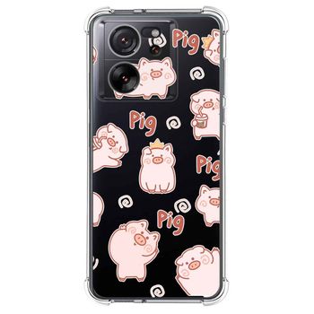 Funda Silicona Antigolpes Para Xiaomi 13t / 13t Pro 5g Diseño Cerdos Dibujos