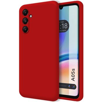 Funda Silicona Líquida Ultra Suave Para Samsung Galaxy A05s Color Roja