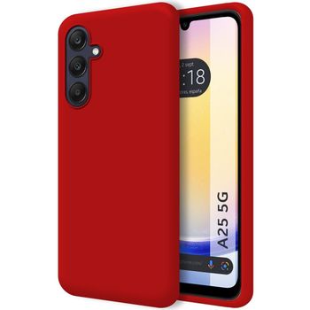 Funda Silicona Líquida Ultra Suave Para Samsung Galaxy A25 5g Color Roja