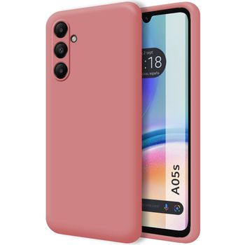 Funda Silicona Líquida Ultra Suave Para Samsung Galaxy A05s Color Rosa