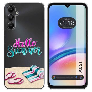 Funda Silicona Transparente Para Samsung Galaxy A05s Diseño Summer Dibujos