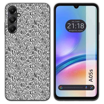 Funda Silicona Para Samsung Galaxy A05s Diseño Letras Dibujos