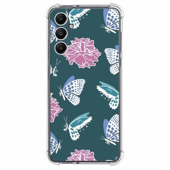 Funda Silicona Antigolpes Para Samsung Galaxy A05s Diseño Flores 10 Dibujos