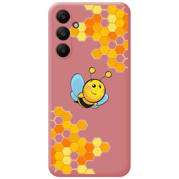 Funda Silicona Líquida Rosa Para Samsung Galaxy A05s Diseño Abeja Dibujos