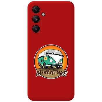 Funda Silicona Líquida Roja Para Samsung Galaxy A05s Diseño Adventure Dibujos