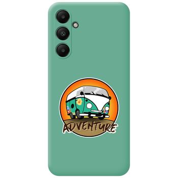 Funda Silicona Líquida Verde Para Samsung Galaxy A05s Diseño Adventure Dibujos