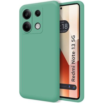 Funda Silicona Líquida Ultra Suave Para Xiaomi Redmi Note 13 5g Color Verde